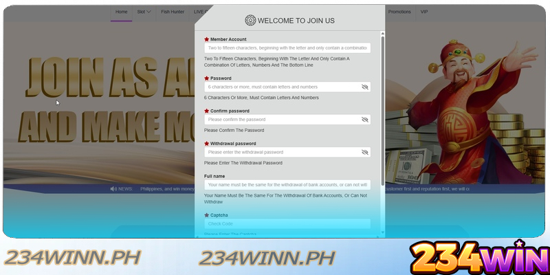 Learn how simple and secure it is to register and log in at 234win, ensuring players can start their journey in just a few steps.