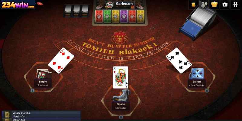 Virtual Blackjack Table