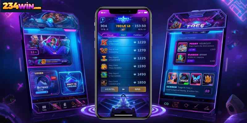 Fully responsive mobile gaming interface.